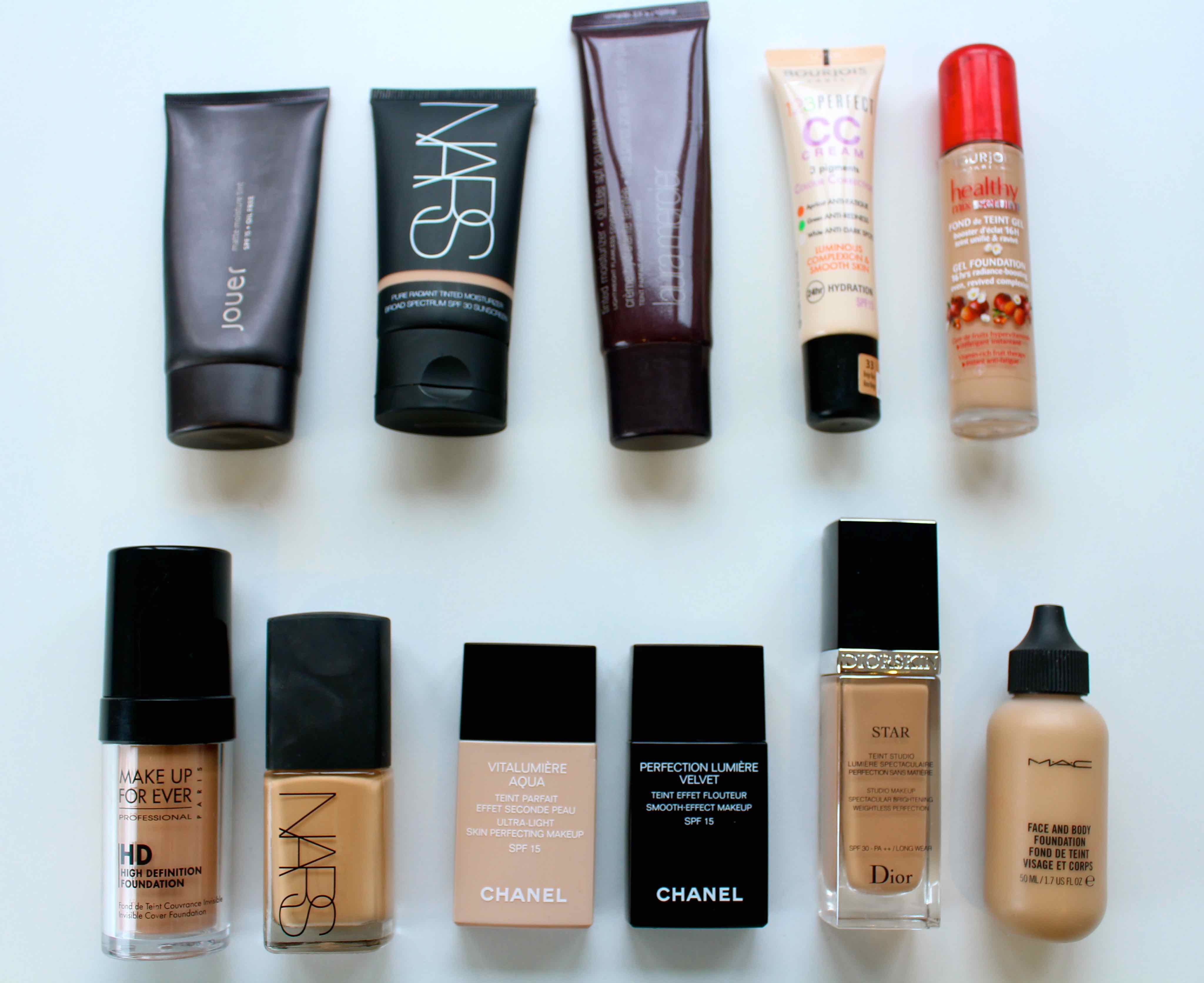 My Foundation Shade Guide for normail (NC35-37) and tanned (NC40) skin-the base line up- by face made up/facemadeup