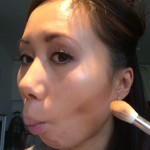 Contouring your cheekbones by sucking in your face and following the hollow.