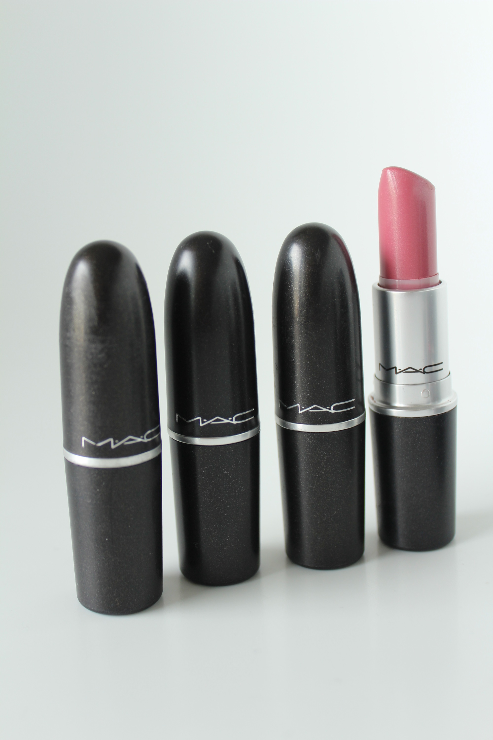 Mac Hot Gossip Lipstick.