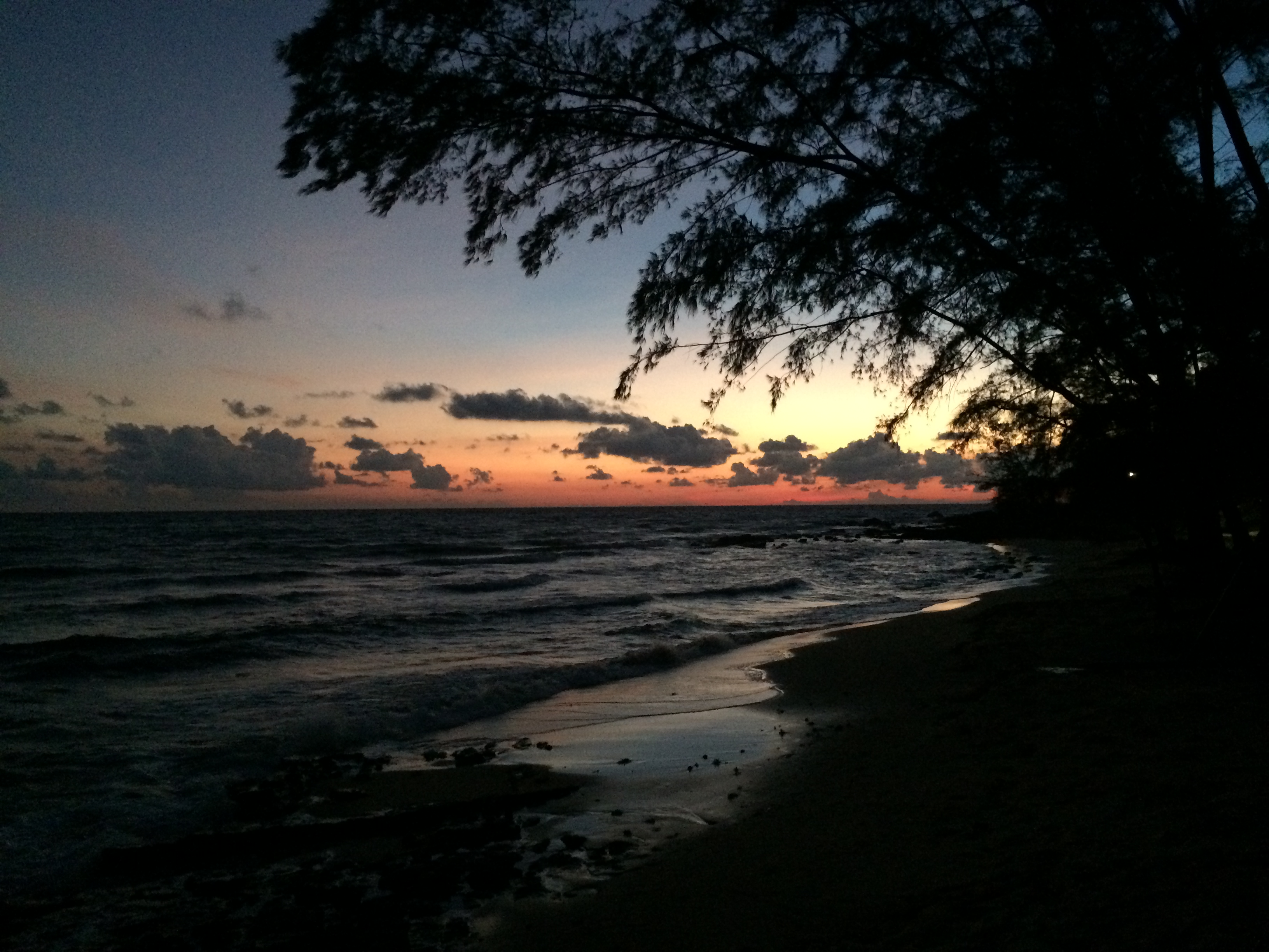 The beach at sunset in Phu Quoc