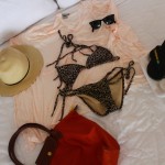 Beach outfit and accessories