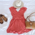 Coral Playsuit from Asos