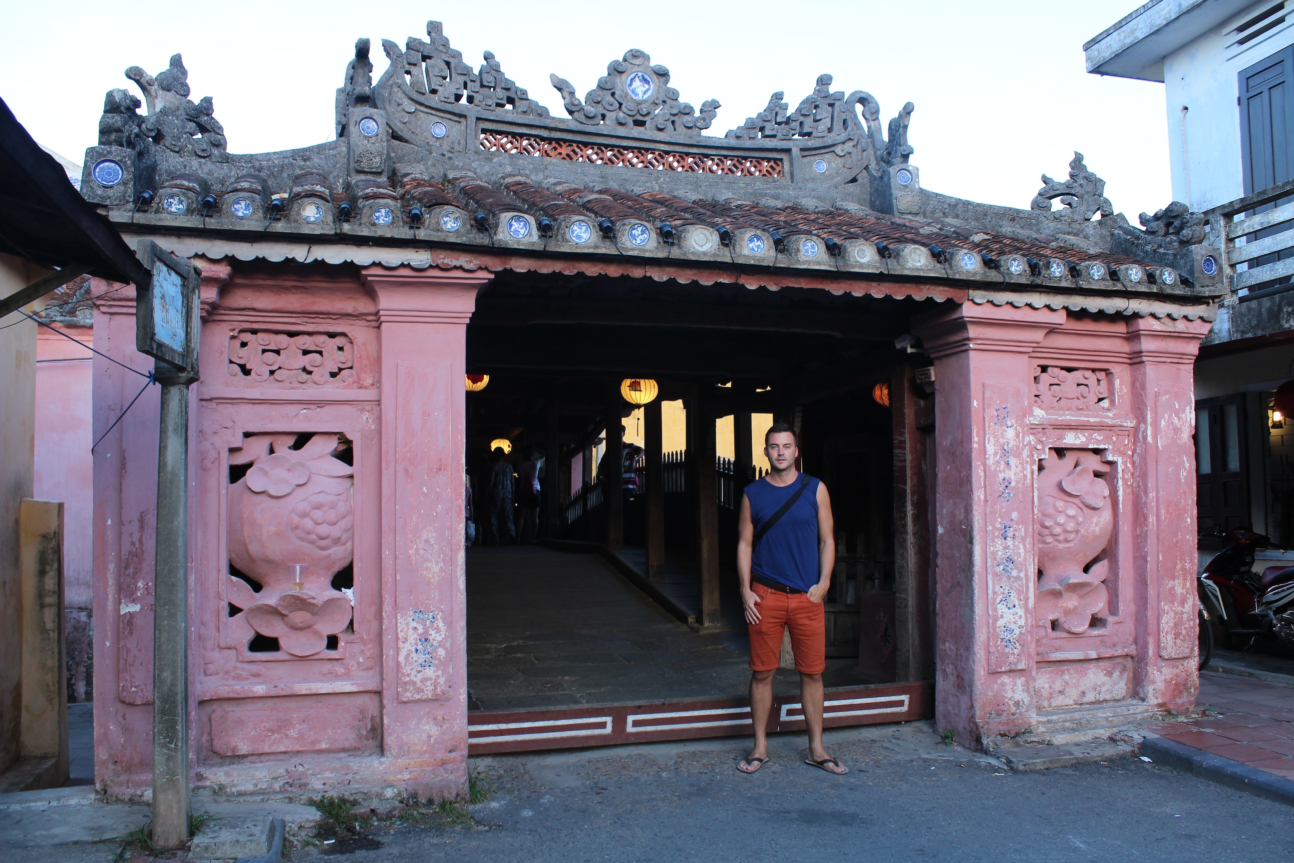 Entrance to Japanese Bridge in Hoi An Ancient Town