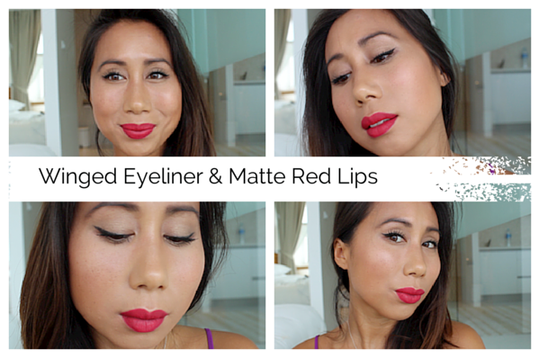 winged-eyeliner-matte-red-lips-makeup-tutorial