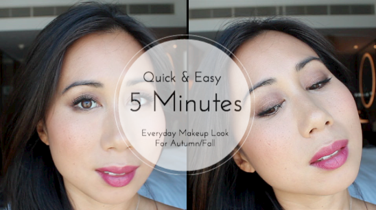 Easy & Quick 5 Minute Everyday Makeup For Autumn/Fall by facemadeup.com