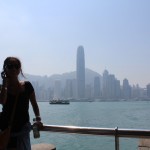 The Hong Kong skyline at Victoria Harbour
