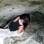 Climbing into caves in El Nido, Palawan by facemadeup.com