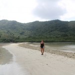 On the sand banks of Snake Island in El Nido by facemadeup.com