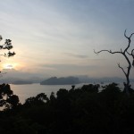 Watching the sunrise at the top of the island in Pangulasian Island Resort, El Nido, Palawan. by facemadeup.com