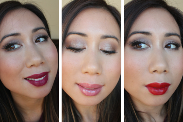 Party Makeup Tutorial, 1 look, 3 lip options by facemadeup