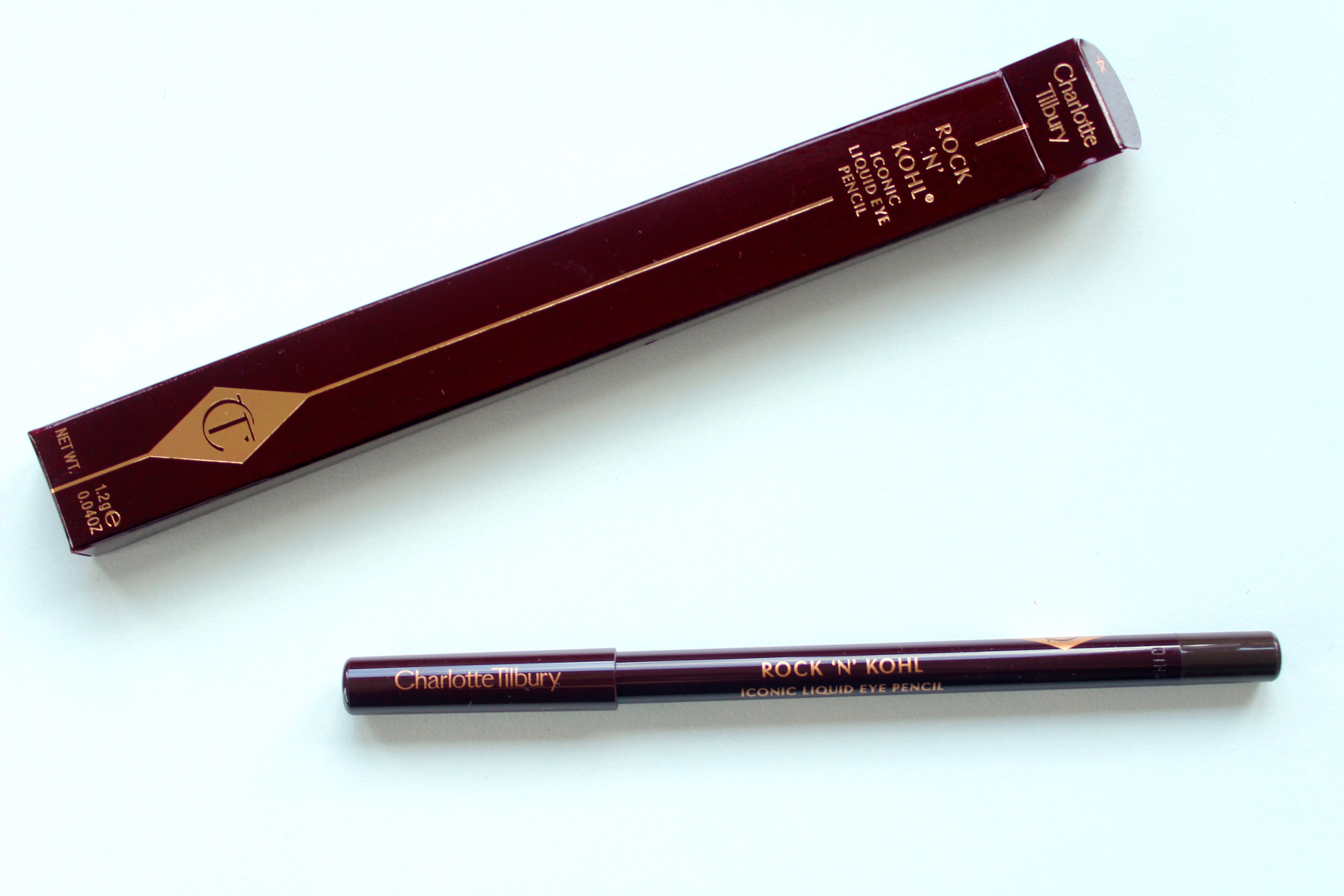 Charlotte-Tilbury-haul-and-product-review-all-in-one-Rock-'n'-kohl-iconic-liquid-eye-pencil-in-barbarella-brown-and-packaging-by-face-made-up-facemadeup