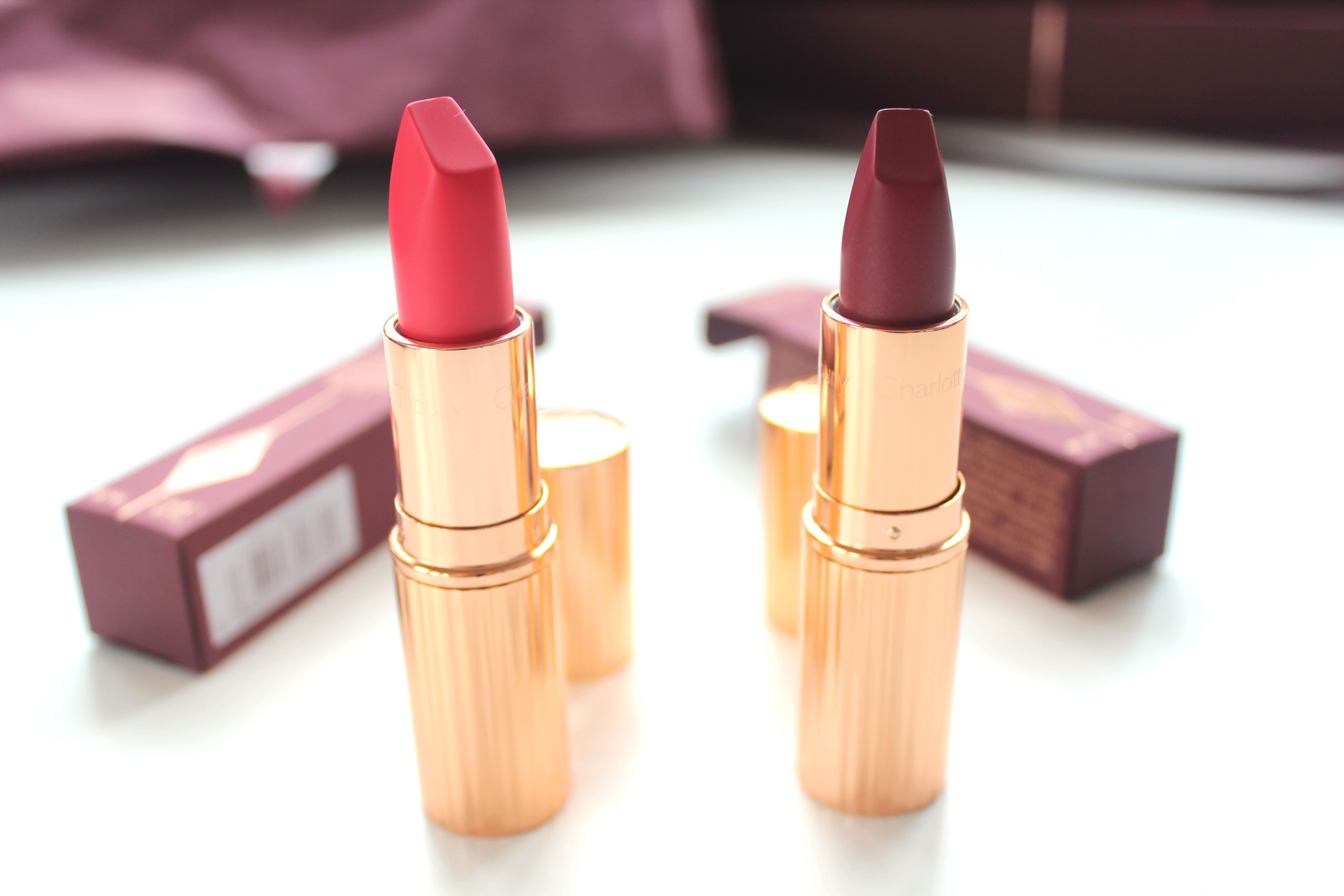 Charlotte-Tilbury-Haul-and-product-review-all-in-one-matte-reveloution-lipstick-in-love-liberty-(right)-and-Lost-cherry-(left)-by-face-made-up-facemadeup