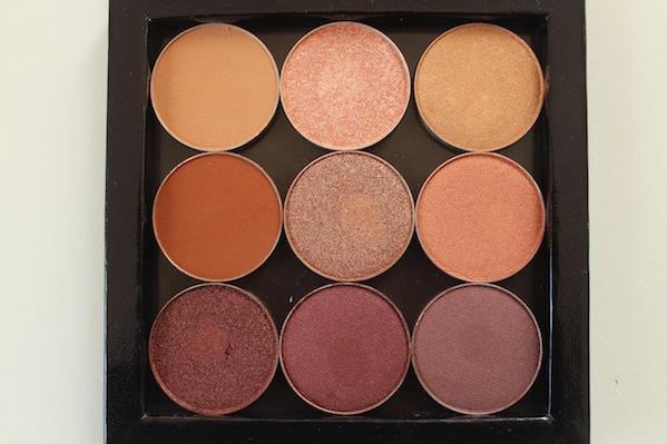 A close up of the Makeup Geek Eyeshadows & Foiled Eyeshadows- Review and Swatches March 2015 by Face Made Up
