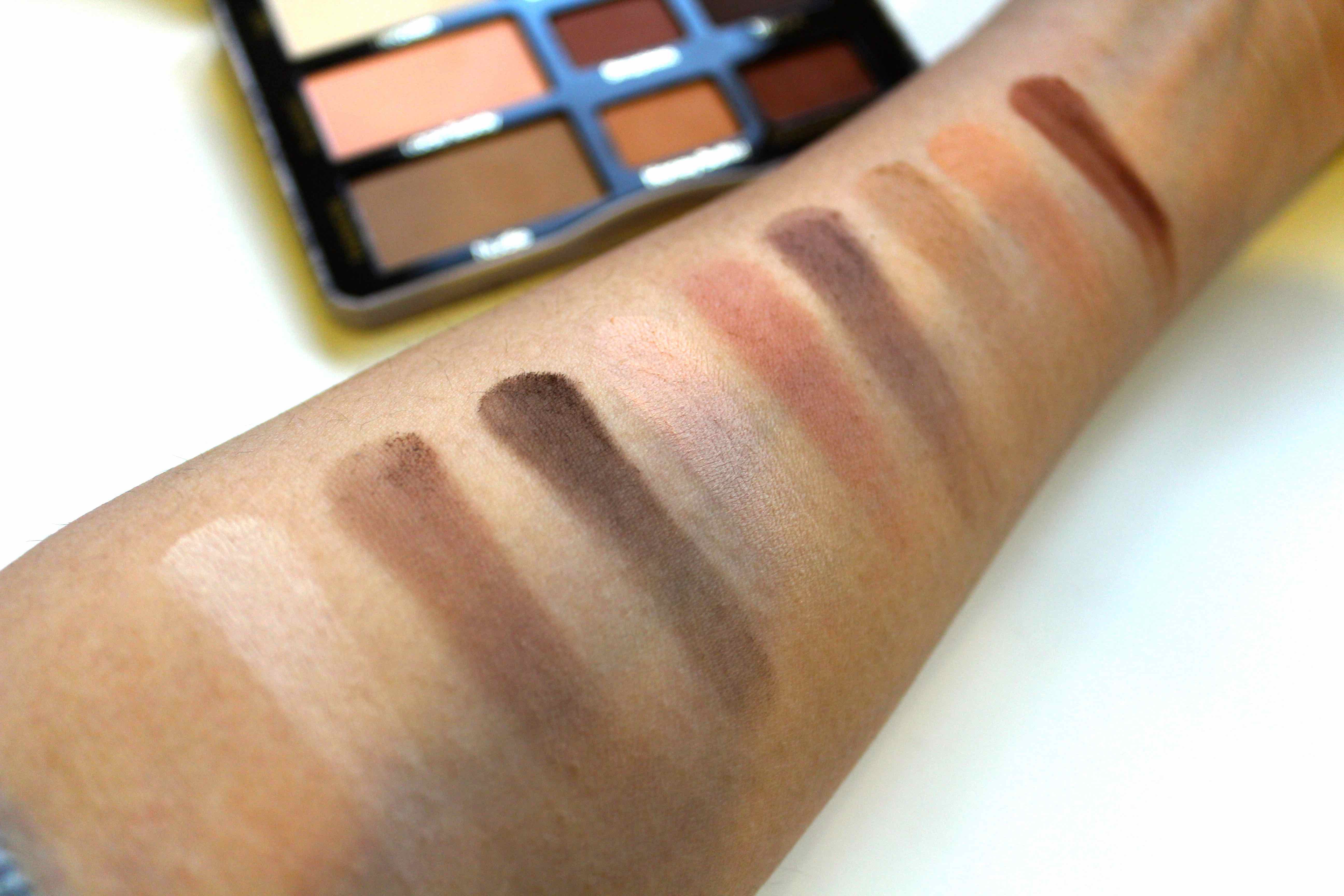 Too Faced Natural Matte Eyeshadow Swatches on arm by Face Made Up
