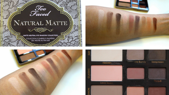 Too Faced Natural Matte Eyeshadow Palette Review and Swatches by Face Made Up
