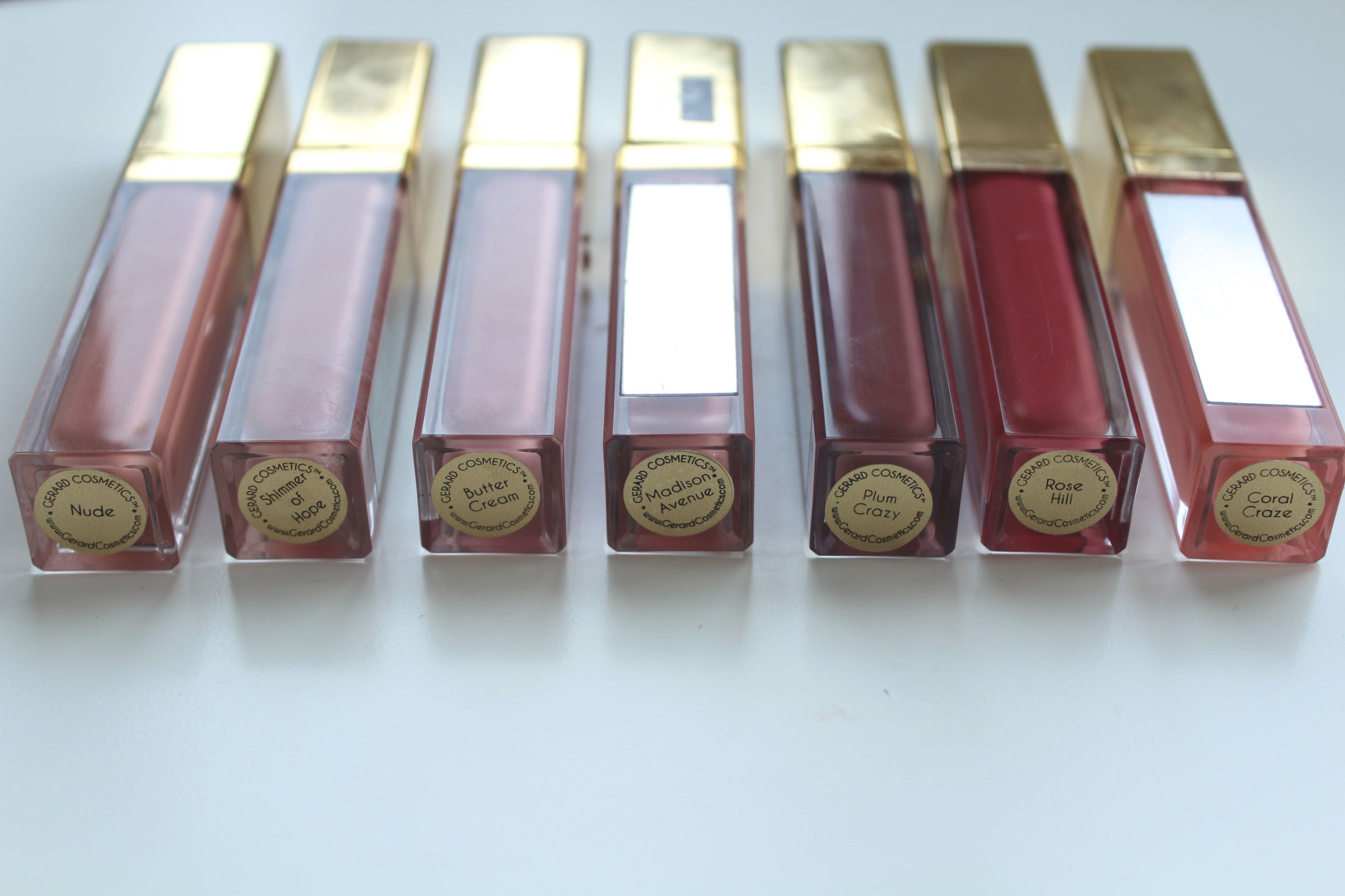 Gerard Cosmetics Lipglosses - Review and Swatches by Face Made Up