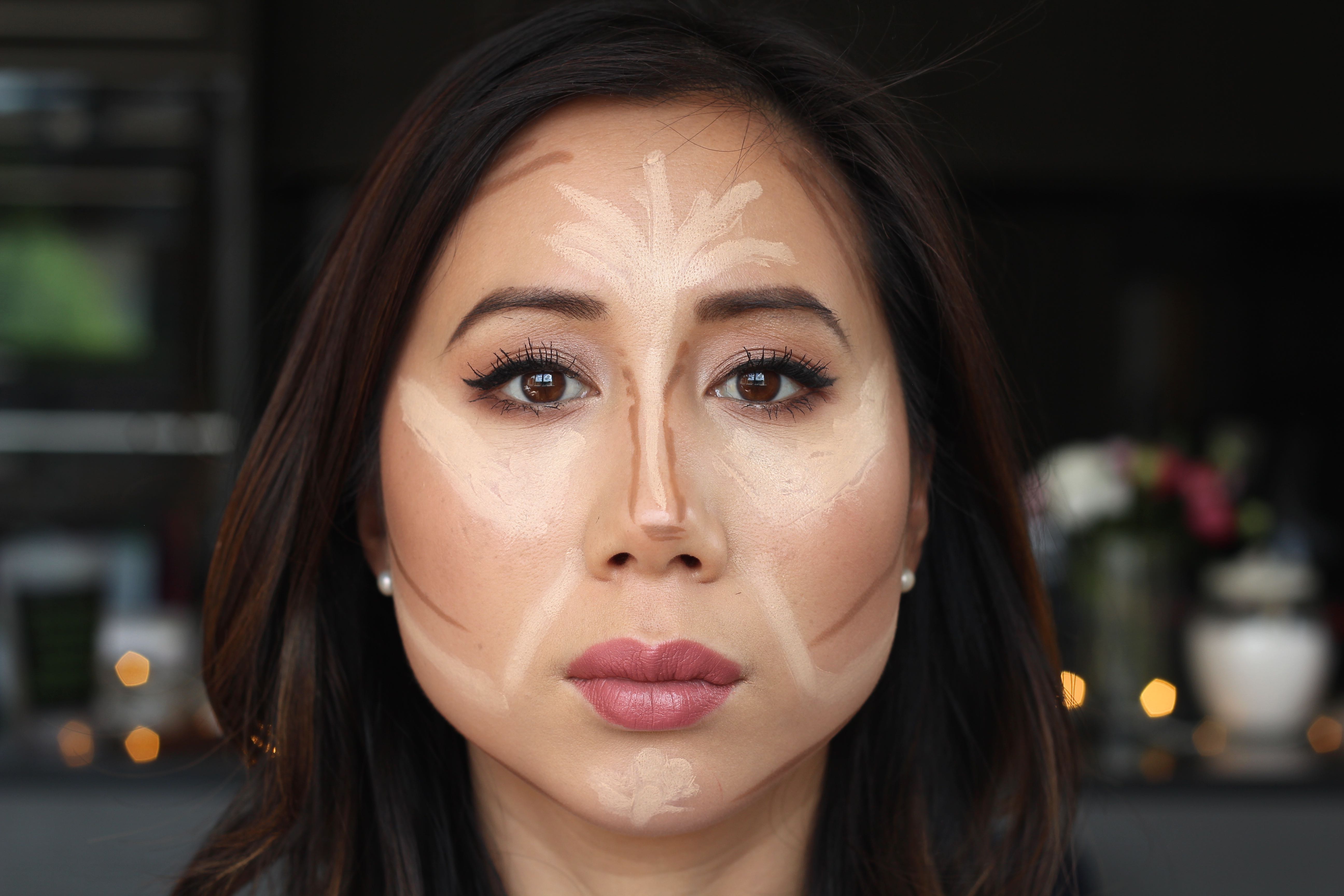 How to Contour and Highlight a Round Face by Face Made Up - Before shot