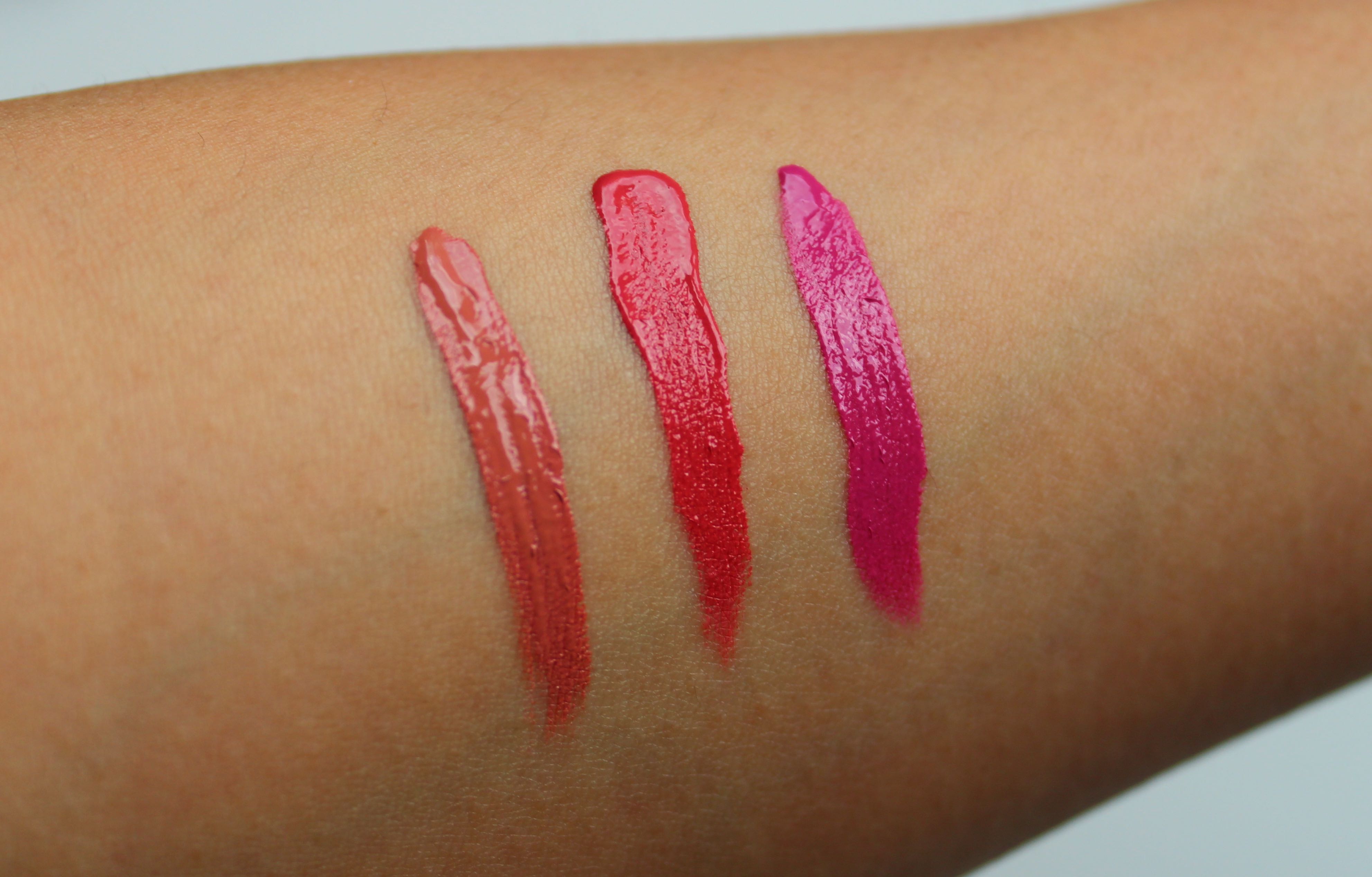 LA Girl Matte Flat Finish Pigment Gloss Review and Swatches by Face Made up