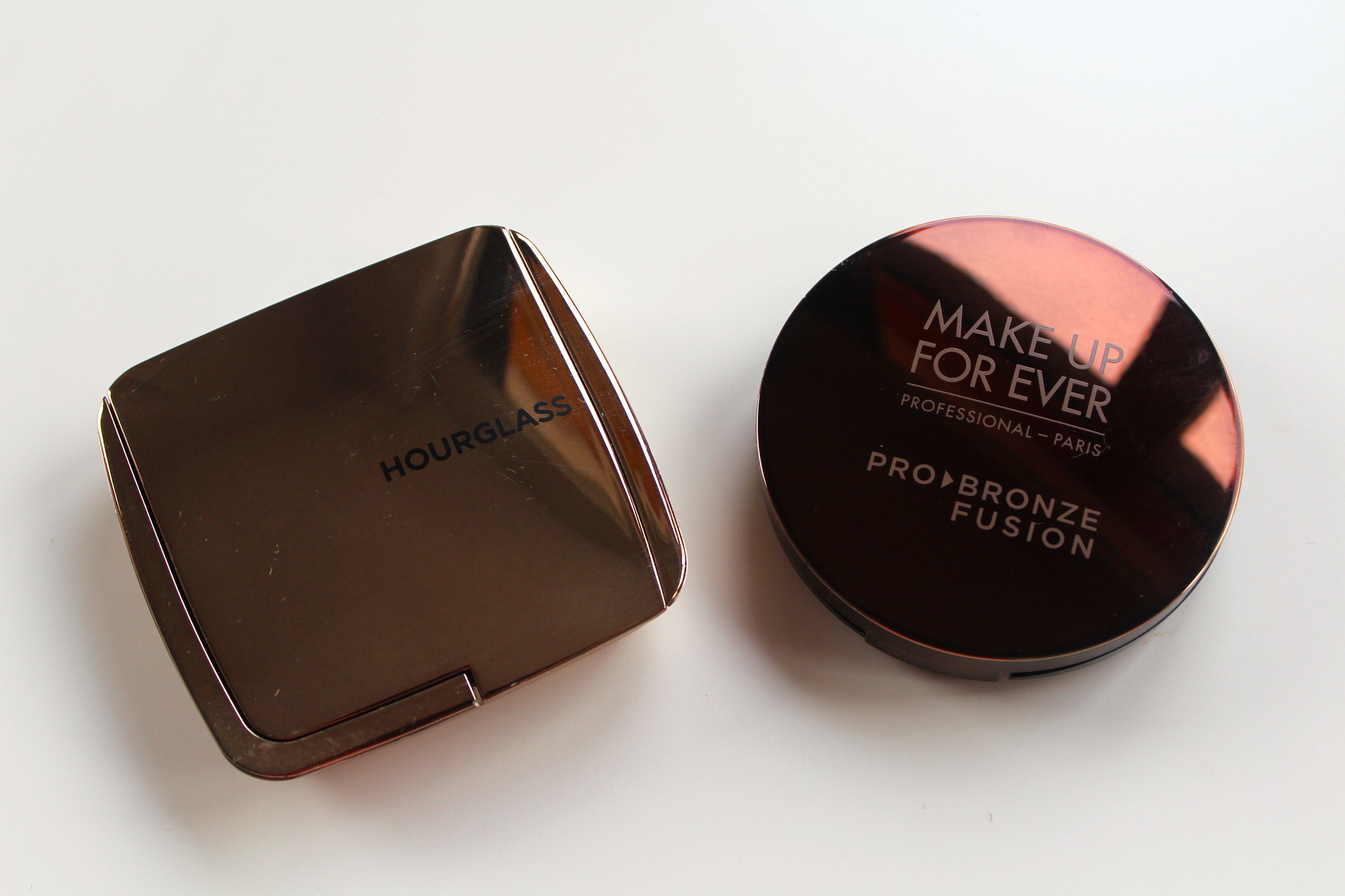 Hourglass Ambient Lighting Bronzer vs Make Up For Ever Pro Bronze Fusion Review by Face Made Up